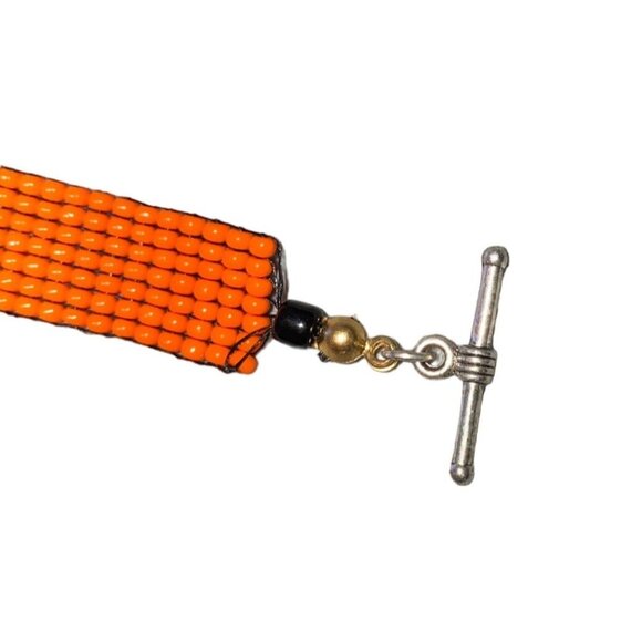 Bracelet San Francisco Giants Needle Weaving Toggle Clasp Handmade - Picture 3 of 4